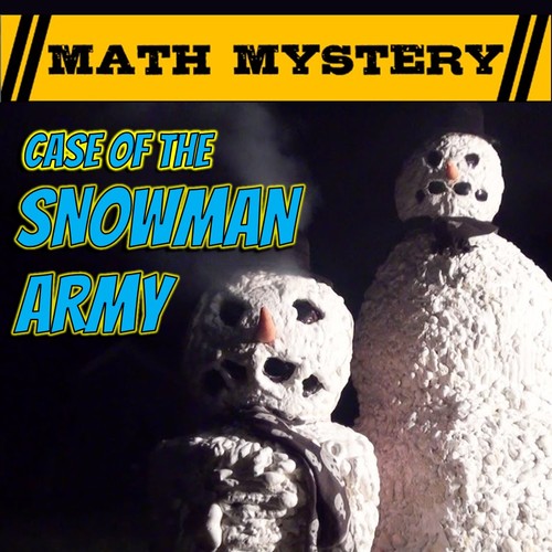 Preview of Winter Math Mystery: Differentiated Multi-Grade Bundle -Case of the Snowman Army