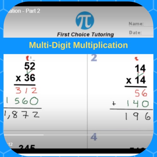FREE Video: Multi-Digit Multiplication / Division Tutorial *Worksheet ...