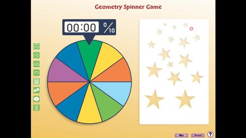 Geometry: Spinner Game - MAC Gr. 3-5 by CCP Interactive | TPT