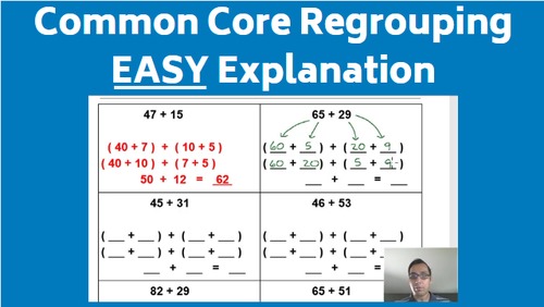 Preview of Common Core Addition - Regrouping (Version #2)