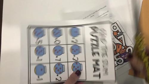 Fractions First Grade, Second Grade Math | Puzzle Mats by Michelle Hudgeons