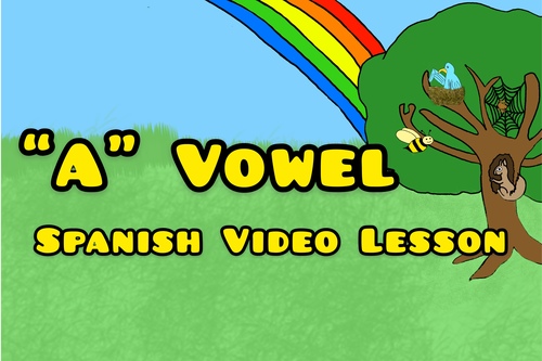 Preview of SPANISH VIDEO LESSON – “A” VOWEL/ VIDEO LECCIÓN EN ESPAÑOL VOCAL "A"