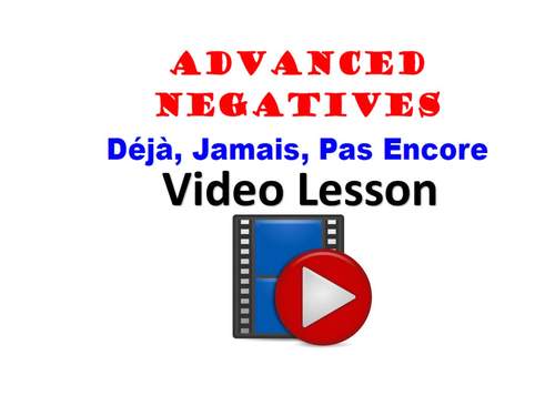 Preview of Jamais, Pas Encore, Deja (Advanced Negatives): French Video Lesson
