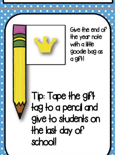 Crown Beginning of Year Gift Tag (This year is going to be magnificent!)