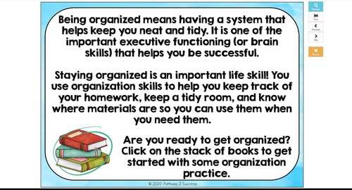 Organization & Executive Functioning Skills - Boom Cards by Pathway 2 ...