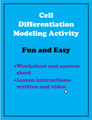 Cell Differentiation by Rocquel Stanley | Teachers Pay Teachers