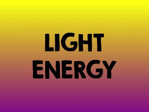 Preview of Light Energy Video