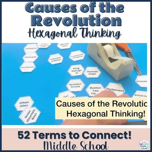 American Revolution Causes Activity | Middle School | Hexagonal Thinking