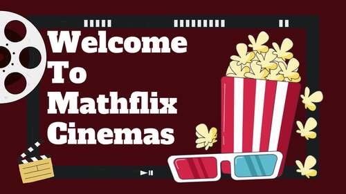 Mathflix Cinemas BUNDLE | Rational Number Operations Activity + Slides + Answer