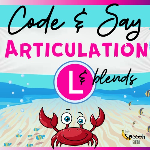 Preview of Code & Say Articulation Practice: L & blends