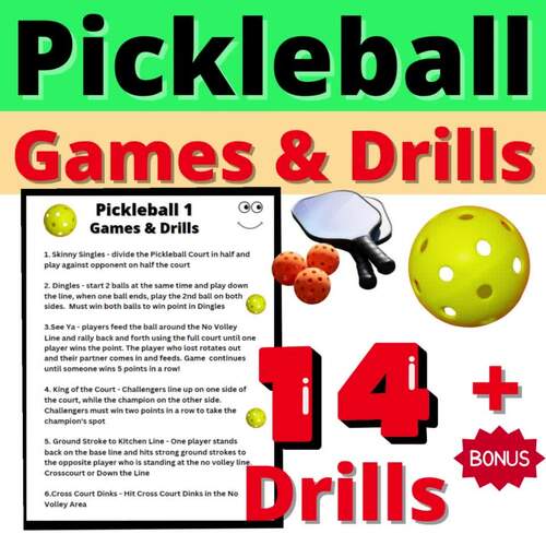 Pickleball Unit Activities Drills Games Resource Physical Education SEL PBIS