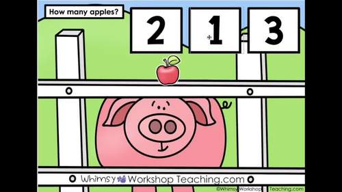 Google Slides Math Count to 20 Apples Digital Activities Distance Learning