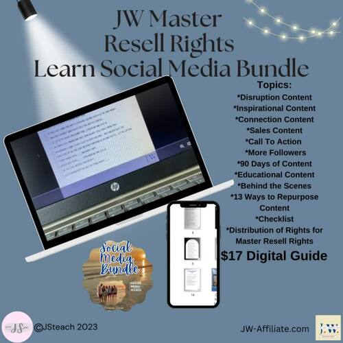 Master Resell Rights- Learn Social Media Bundle Guide by JS Teach/JW ...