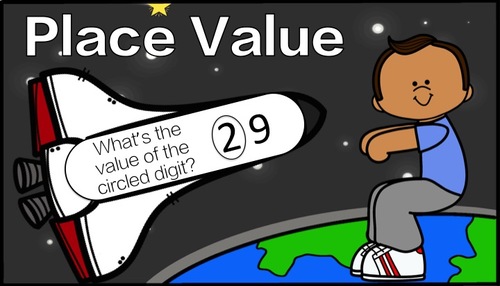 Preview of Place Value: Digit Value Up to Tens (Outer Space)