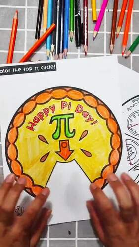 Pi Day Math Spinner Wheel Craft | Circle Measurement Activity |March ...