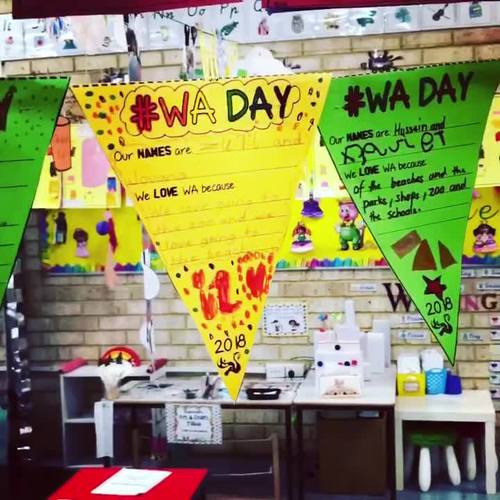 WA DAY Bunting by Jessica Macer | TPT