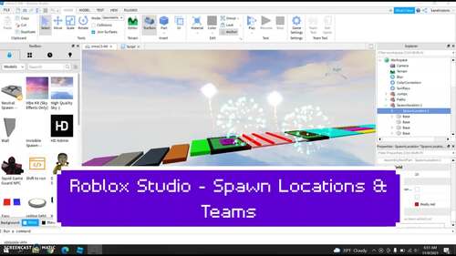 Preview of Roblox Studio Obstacle Course - Lesson 4