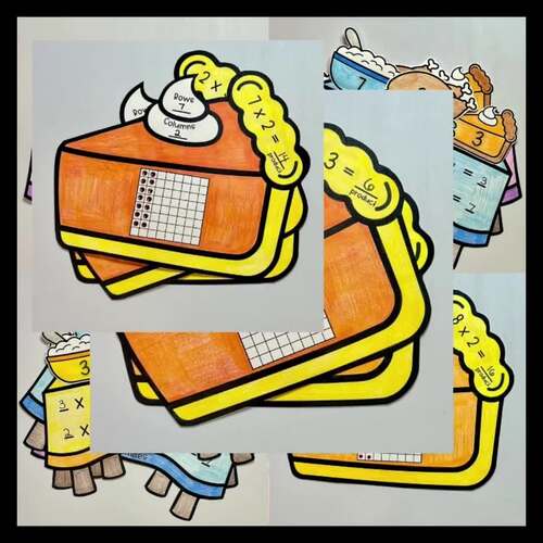 Pumpkin Pie Arrays | Thanksgiving Multiplication Math Craft by ...