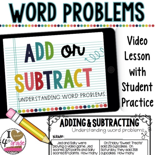 Preview of Understanding Word Problems- Instructional Lesson