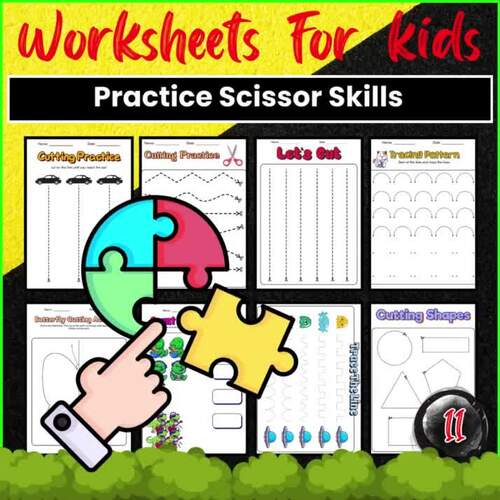 Preschool Practice Scissor Skills Worksheets Printable by Lib Anatomy ...