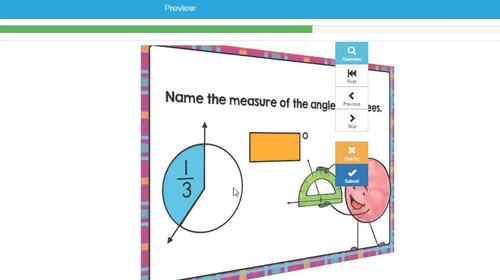 4th Grade Math Test Prep Digital Boom Card BUNDLE by Krejci Creations
