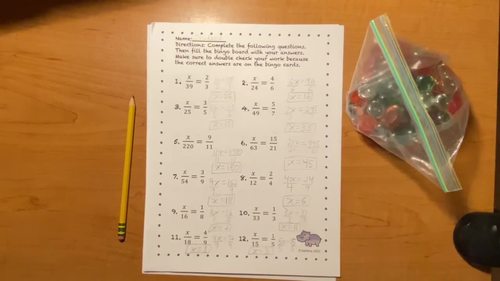 Linear Equations with Two Variables Bingo | Thanksgiving | 6th & 7th ...