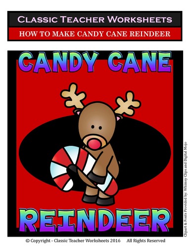 Preview of How to Make Candy Cane Reindeer FREE VIDEO