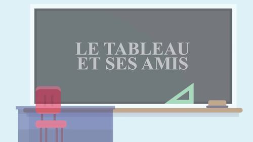 Preview of Le Tableau Et Ses Amis: Vidéo animée. Niveau: 3e-6e.