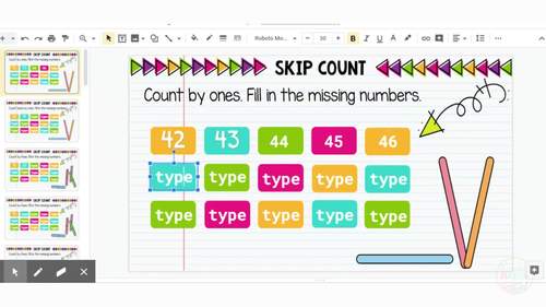 Skip Counting Grade 2 Google Slides for Distance Learning in Second Grade