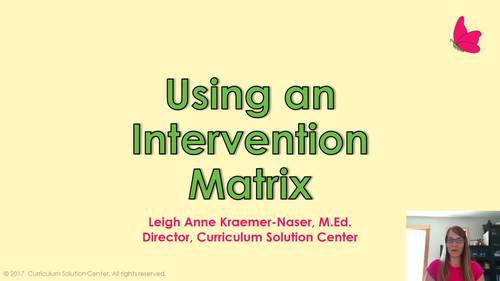 Preview of Bullying Prevention: Using an Intervention Matrix to Handle Aggression