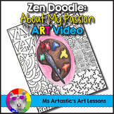 Zen Doodle Art Lesson: About Me, My Passion Art Project fo
