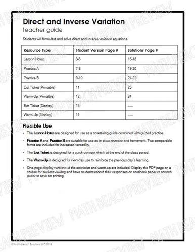 Lesson 5 homework practice direct variation 08 picture