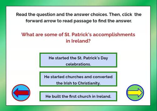 St. Patrick's Day Activity Scavenger Hunt BOOM Cards by CarolJ Creations