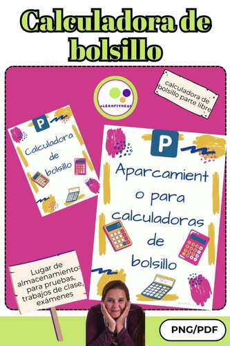 Spanish: Mathematics | Parking lot for pocket calculators by Lernfitness