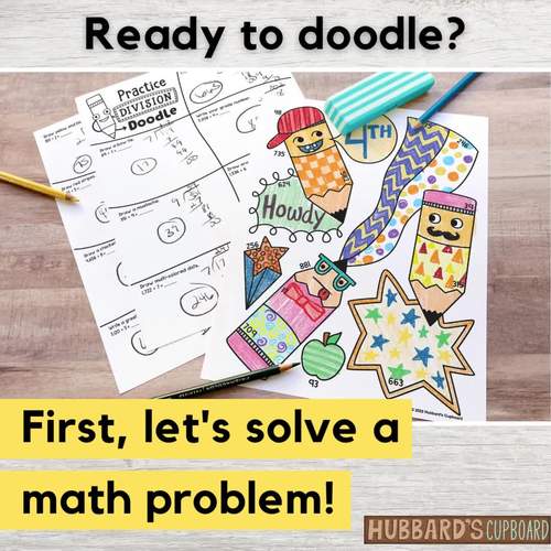 Back to School Math - 1 & 2 Digit Divisor LONG DIVISION Practice - Option 1
