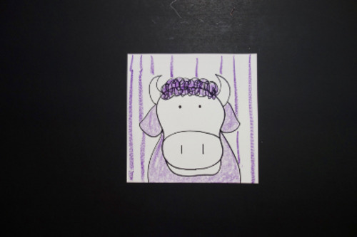 Preview of Let's Draw a PURPLE Cow!   (Colors)