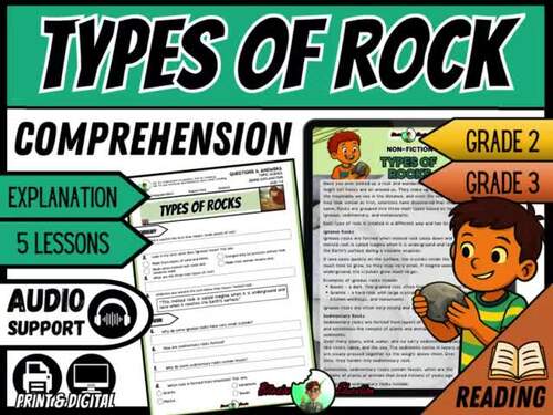 Types of Rocks | Reading Comprehension | Grade 2/3 by Bitesize Education