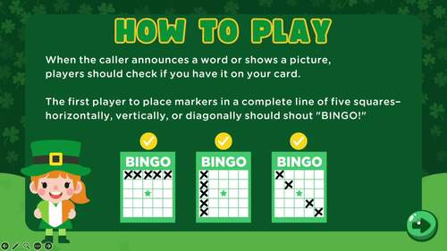 St. Patrick's Day Bingo Game - Cut & Paste Craft Activity, Digital ...