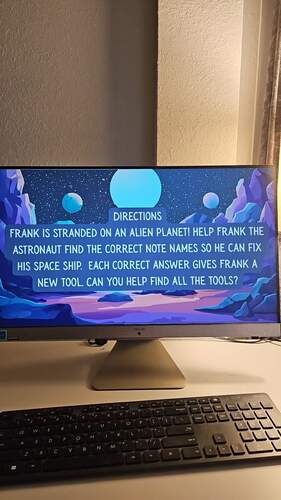Bass Clef Notes Game | Interactive Elementary Music "Astronaut Rescue"
