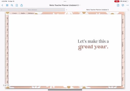 Daisy Goodnotes Digital Planner with 101 Digital Stickers by Learn Grow ...