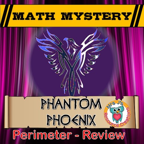 Preview of Perimeter Review Math Mystery - Case of The Phantom Phoenix