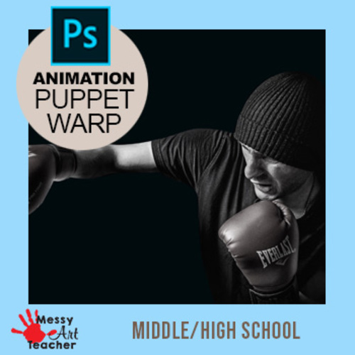 Preview of VIDEO TUTORIAL STREAM Adobe Photoshop CC 2019 Puppet Warp Animation Middle/High