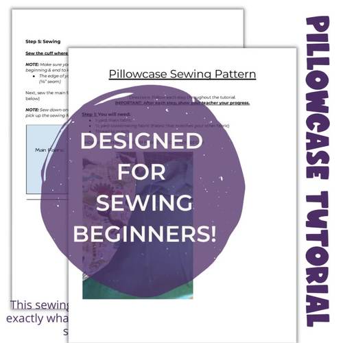 How to Sew a Pillowcase Tutorial by ShipleyMade TPT