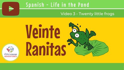 Preview of Spanish Instructional Video ~ Twenty Little Frogs