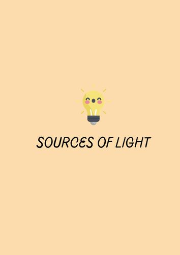 Preview of Sources of Light