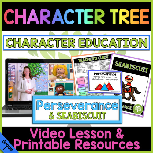 Preview of Perseverance & Seabiscuit | Character Education Video Lesson