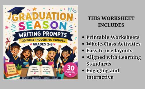 Graduation Season Writing Prompts | End of Year Writing Activities ...