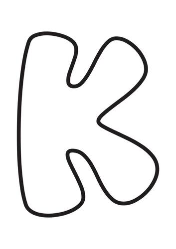 Bubble Letters and Numbers Coloring Pages A Z 0 9 Printable