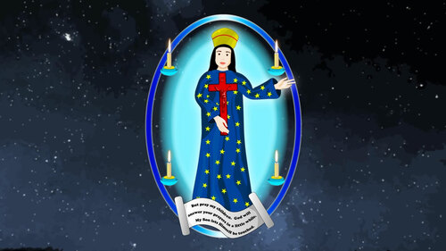 Preview of Our Lady of Pontmain free mini cartoon - Catholic History