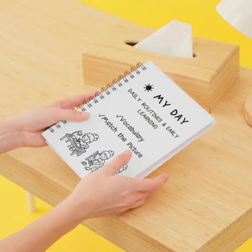 Vocabulary Look & Learn | Daily Routines Matching Worksheets | No Prep